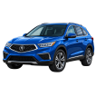 Blue auto insurance vehicle