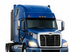 Blue semi truck
